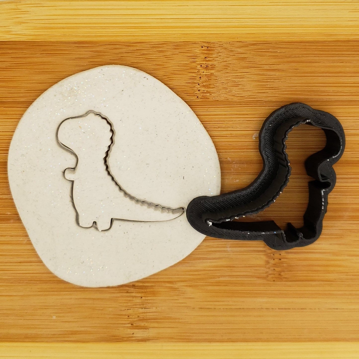 Dinosaur Shaped Plastic Cookie Cutter #6 - Polymer Clay Cutter - Fondant Cutter - Craft Cutters - 3d Printed Cookie Cutter