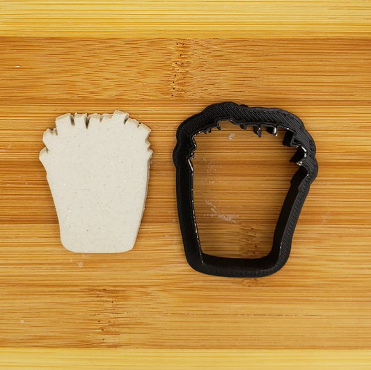 French Fries Shaped Plastic Cookie Cutter - Polymer Clay Cutter - Fondant Cutter - Craft Cutters - 3d Printed Cookie Cutter
