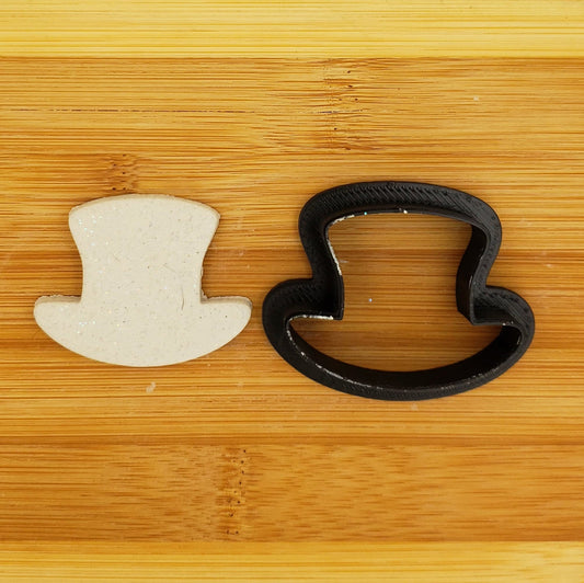 Top Hat Shaped Plastic Cookie Cutter - Polymer Clay Cutter - Fondant Cutter - Craft Cutters - 3d Printed Cookie Cutter