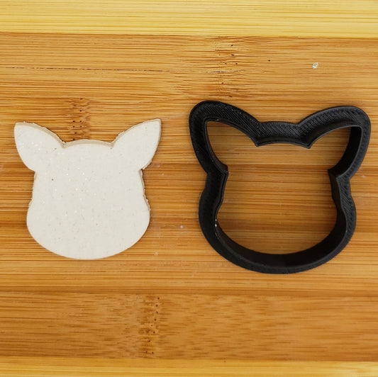 Pikachu Head Shaped Plastic Cookie Cutter - Polymer Clay Cutter - Fondant Cutter - Craft Cutters - 3d Printed Cookie Cutter