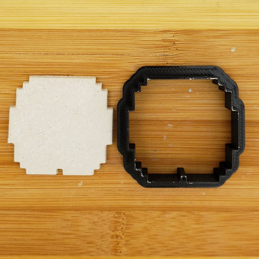 Pixel Cloud Shaped Cookie Cutter - Mario Cookie Cutter - 8bit Cookie Cutter - Polymer Clay Cutter - Craft Cutters - 3d Printed Cookie Cutter