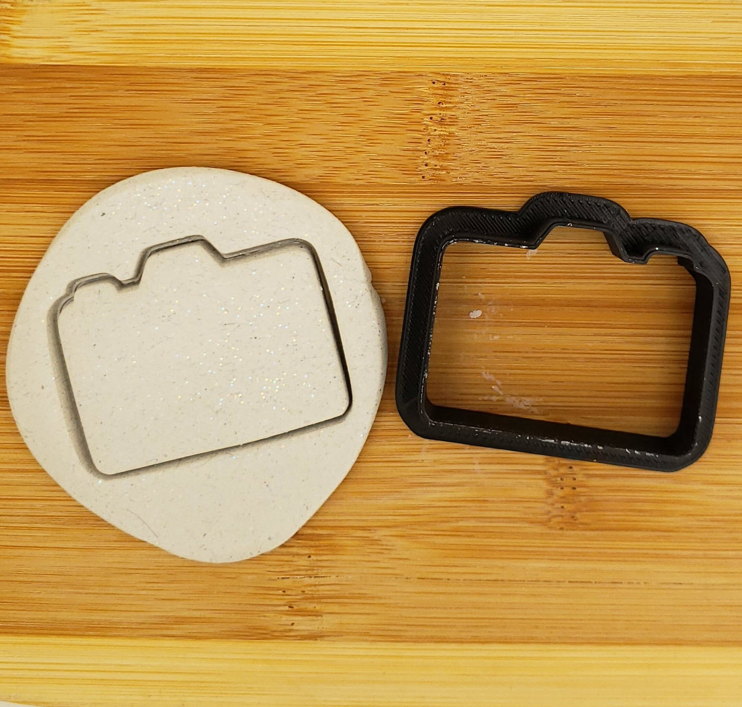 Camera Shaped Plastic Cookie Cutter - Polymer Clay Cutter - Fondant Cutter - Craft Cutters - 3d Printed Cookie Cutter