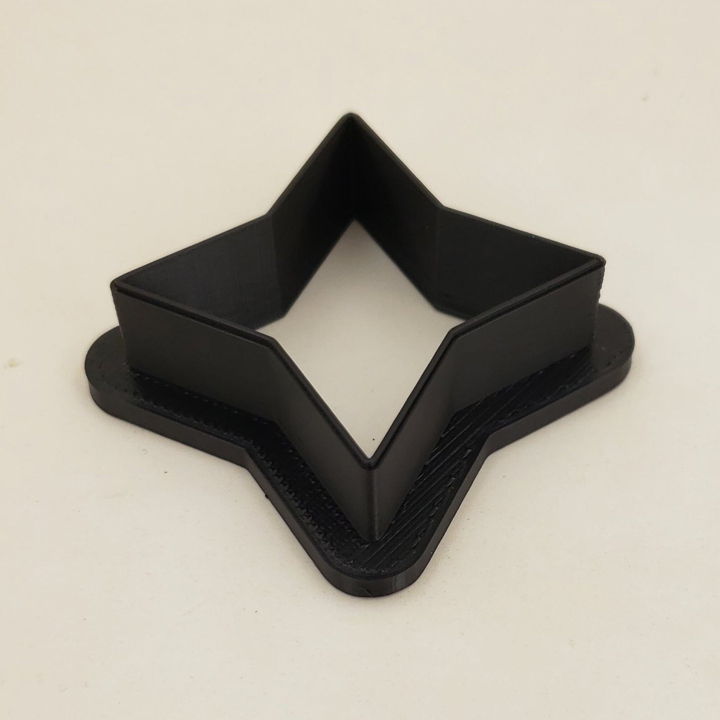 4 Point Star Shaped Plastic Cookie Cutter - Polymer Clay Cutter - Fondant Cutter - Craft Cutters - 3d Printed Cookie Cutter