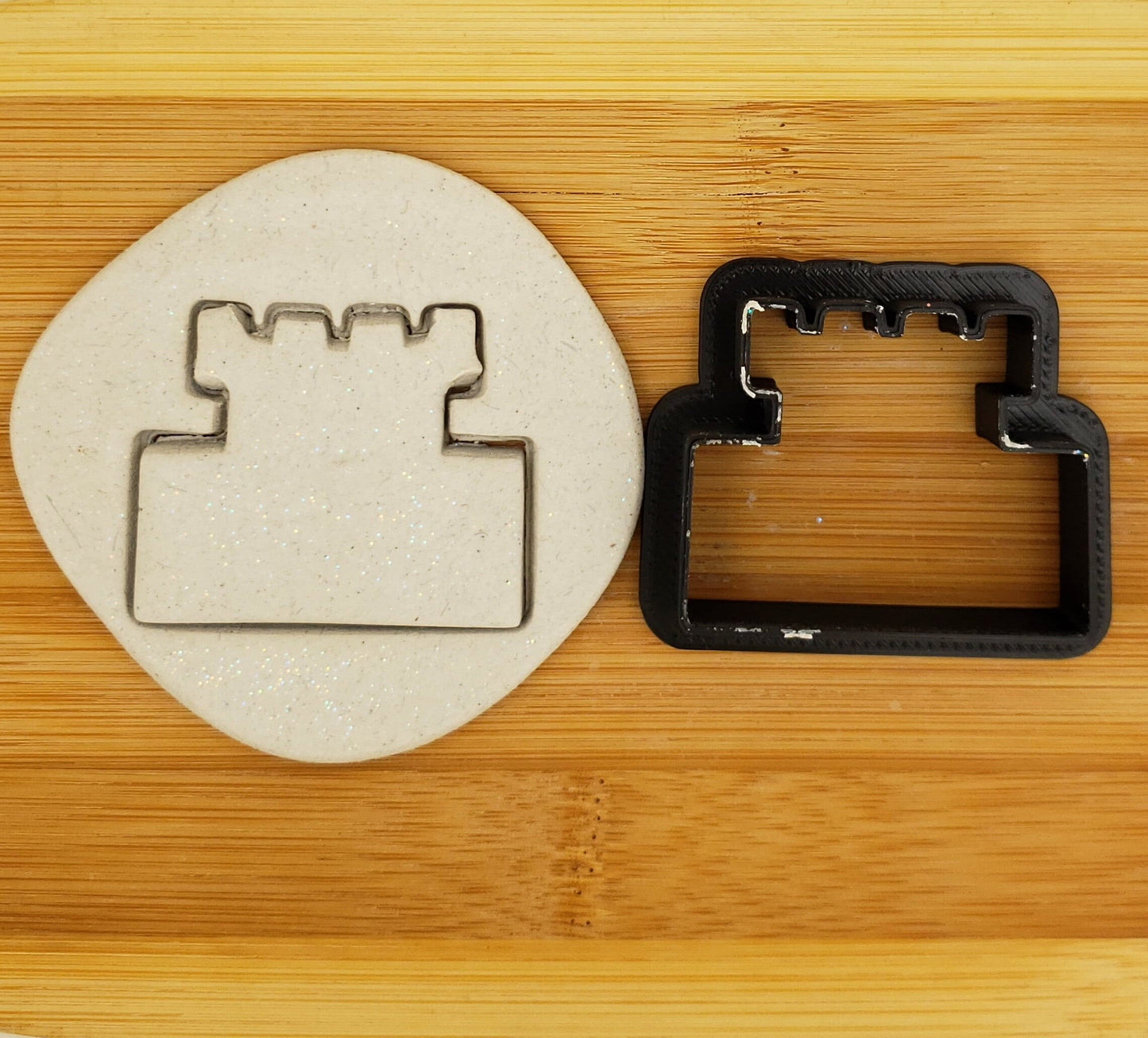Sand Castle Shaped Plastic Cookie Cutter - Polymer Clay Cutter - Fondant Cutter - Craft Cutters - 3d Printed Cookie Cutter