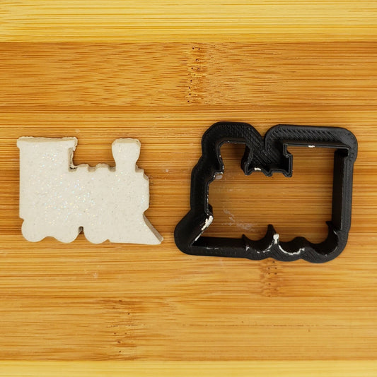 Train Shaped Plastic Cookie Cutter - Polymer Clay Cutter - Fondant Cutter - Craft Cutters - 3d Printed Cookie Cutter