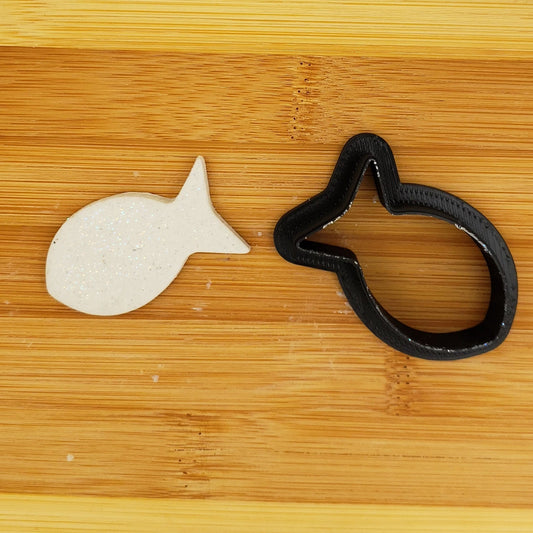 Fish Shaped Plastic Cookie Cutter 2 - Polymer Clay Cutter - Fondant Cutter - Craft Cutters - 3d Printed Cookie Cutter