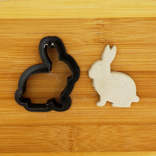 Bunny Rabbit Shaped Plastic Cookie Cutter - Polymer Clay Cutter - Fondant Cutter - Craft Cutters - 3d Printed Cookie Cutter