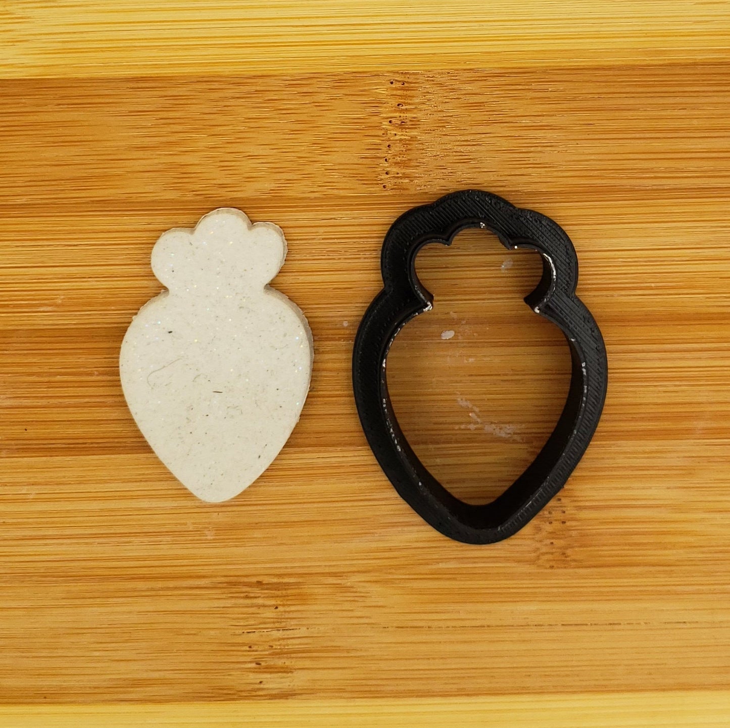 Chubby Carrot Shaped Plastic Cookie Cutter - Polymer Clay Cutter - Fondant Cutter - Craft Cutters - 3d Printed Cookie Cutter