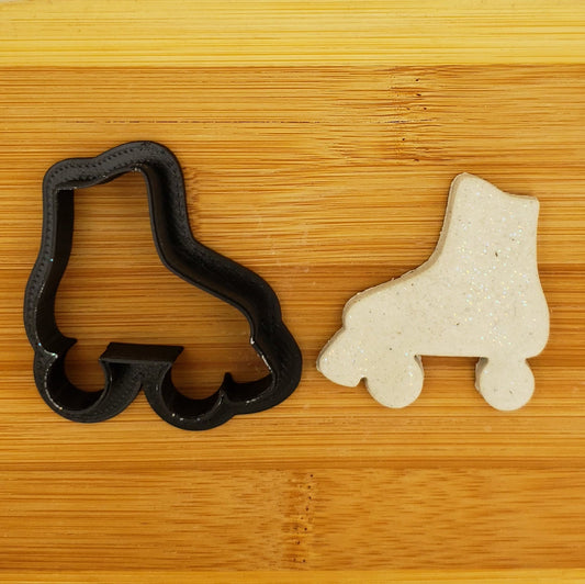Roller Skate Shaped Plastic Cookie Cutter - Polymer Clay Cutter - Fondant Cutter - Craft Cutters - 3d Printed Cookie Cutter