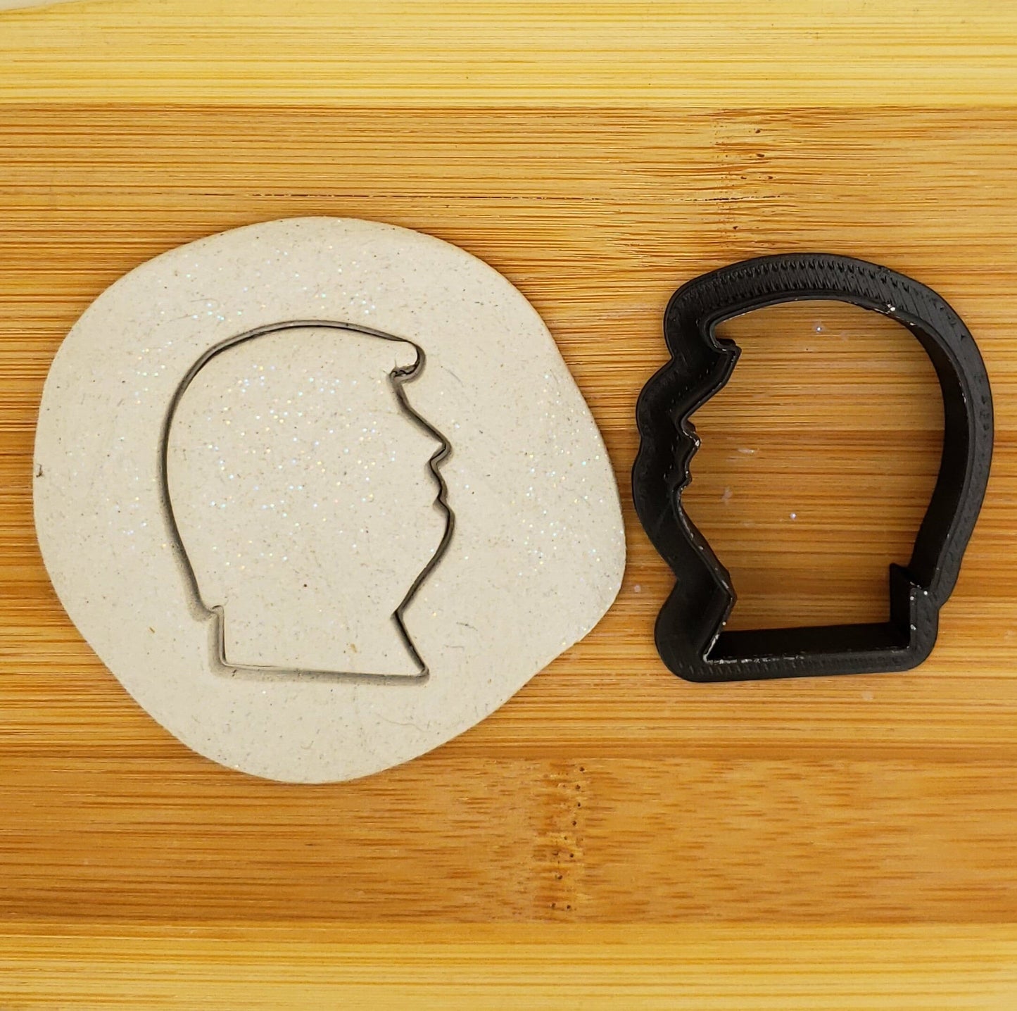 Donald Trump Head Shaped Plastic Cookie Cutter - Polymer Clay Cutter - Fondant Cutter - Craft Cutters - 3d Printed Cookie Cutter