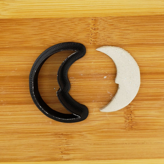 Man in the Moon Shaped Plastic Cookie Cutter - Moon Face Cutter - Clay Cutter - Fondant Cutter - Craft Cutters - 3d Printed Cookie Cutter