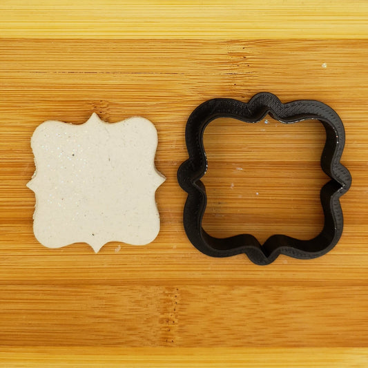 Square Plaque Shaped Plastic Cookie Cutter - Polymer Clay Cutter - Fondant Cutter - Craft Cutters - 3d Printed Cookie Cutter