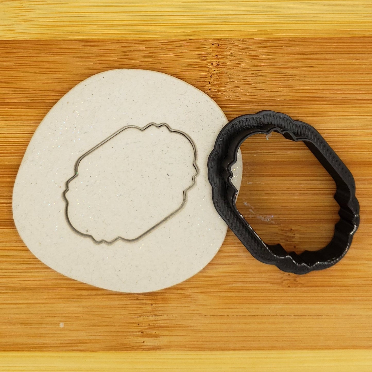 Rectangle Plaque Shaped Plastic Cookie Cutter - Polymer Clay Cutter - Fondant Cutter - Craft Cutters - 3d Printed Cookie Cutter