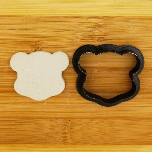 Teddy Bear Head Shaped Plastic Cookie Cutter - Teddy Bear Face Shape Cutter - Polymer Clay Cutter - Fondant Cutter - Craft Cutters