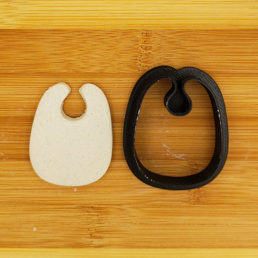 Baby Bib Shaped Plastic Cookie Cutter - Polymer Clay Cutter - Fondant Cutter - Craft Cutters - 3d Printed Cookie Cutter