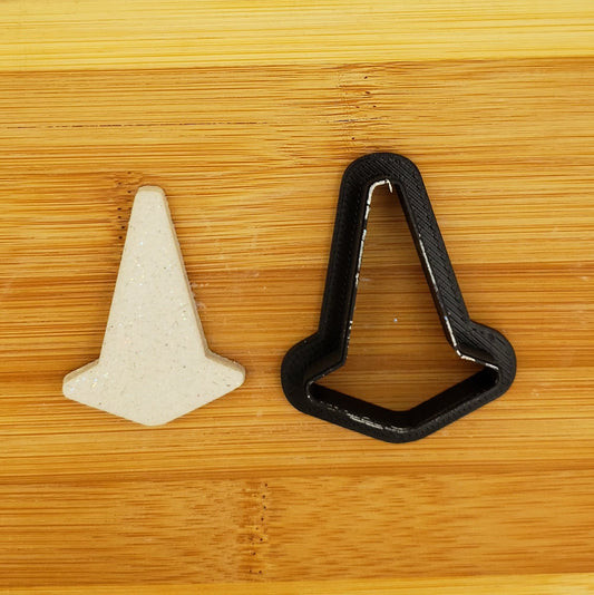 Traffic Cone Shaped Plastic Cookie Cutter - Polymer Clay Cutter - Fondant Cutter - Craft Cutters - 3d Printed Cookie Cutter