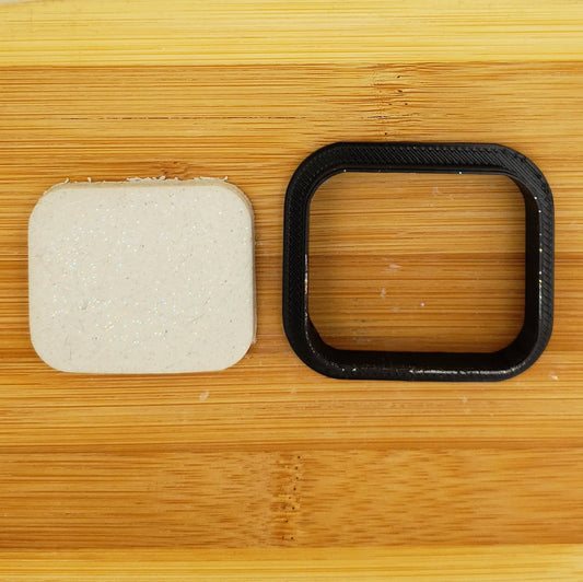 Rounded Corner Rectangle Shaped Plastic Cookie Cutter - Polymer Clay Cutter - Fondant Cutter - Craft Cutters - 3d Printed Cookie Cutter