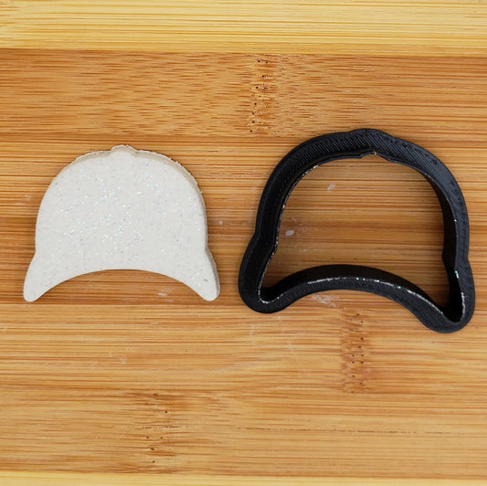 Baseball Hat Shaped Plastic Cookie Cutter - Polymer Clay Cutter - Fondant Cutter - Craft Cutters - 3d Printed Cookie Cutter