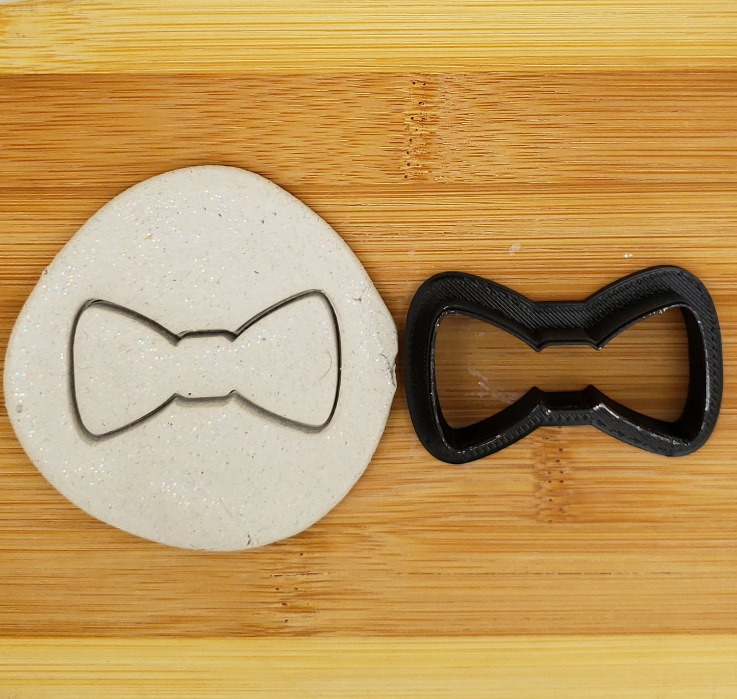 Bow Tie Shaped Plastic Cookie Cutter - Polymer Clay Cutter - Fondant Cutter - Craft Cutters - 3d Printed Cookie Cutter