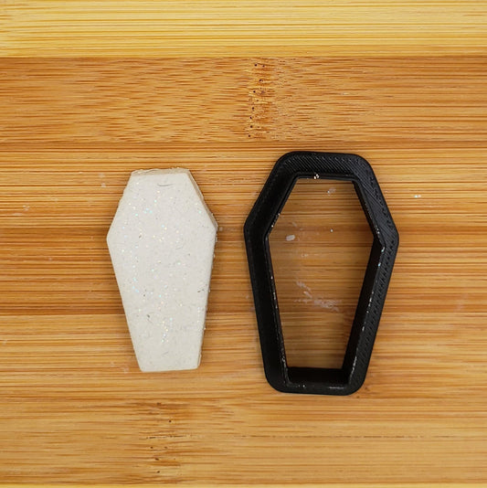 Coffin Shaped Plastic Shaped Cookie Cutter - Polymer Clay Cutter - Fondant Cutter - Craft Cutters - 3d Printed Cookie Cutter