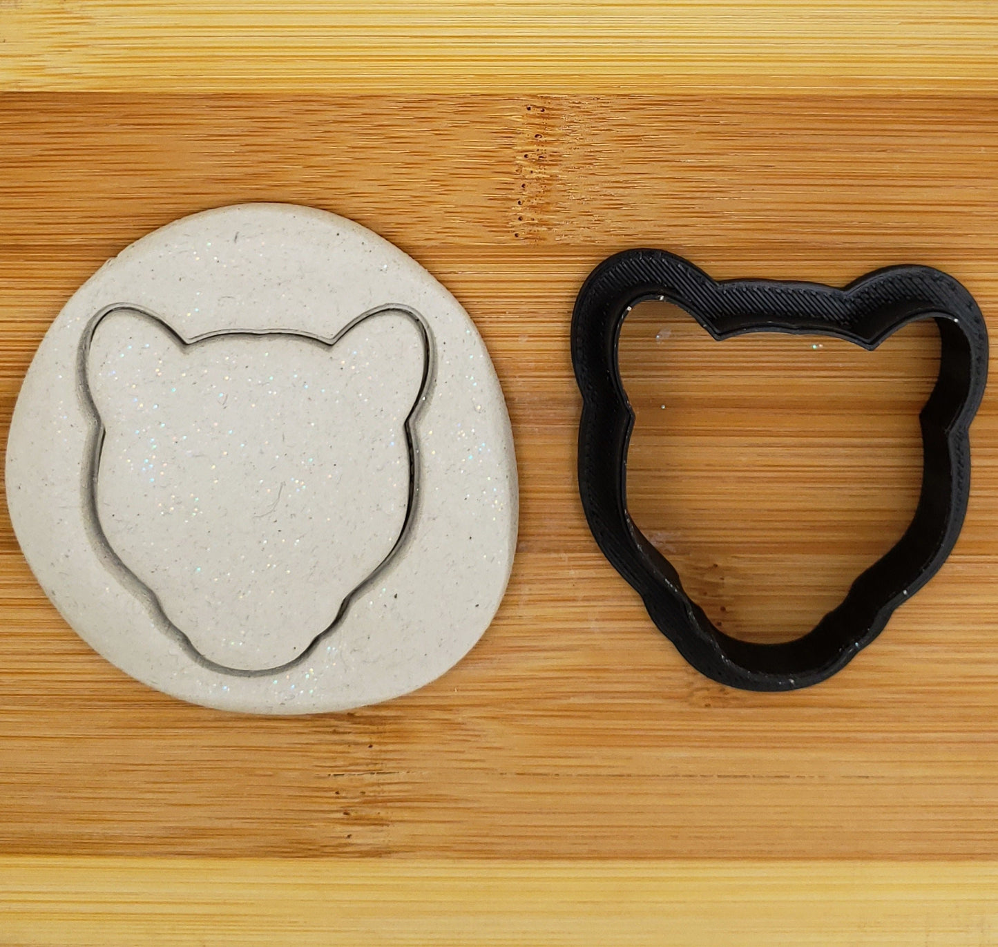 Cheetah Face Shaped Plastic Cookie Cutter - Polymer Clay Cutter - Fondant Cutter - Craft Cutters - 3d Printed Cookie Cutter