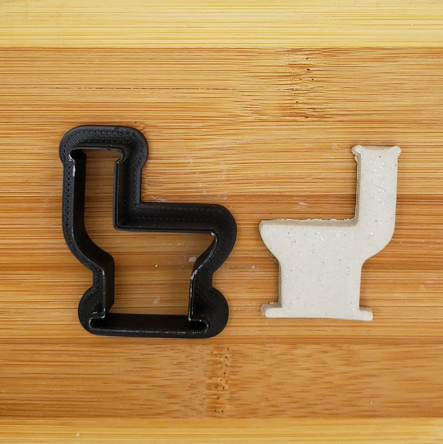 Toilet Shaped Plastic Cookie Cutter - Polymer Clay Cutter - Fondant Cutter - Craft Cutters - 3d Printed Cookie Cutter