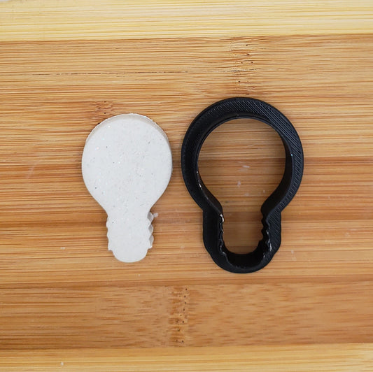 Light Bulb Shaped Plastic Cookie Cutter - Polymer Clay Cutter - Fondant Cutter - Craft Cutters - 3d Printed Cookie Cutter