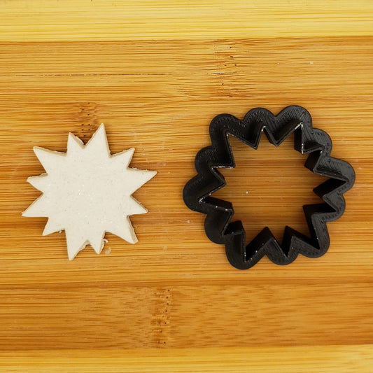 Sun Shaped Plastic Cookie Cutter - Polymer Clay Cutter - Fondant Cutter - Craft Cutters - 3d Printed Cookie Cutter