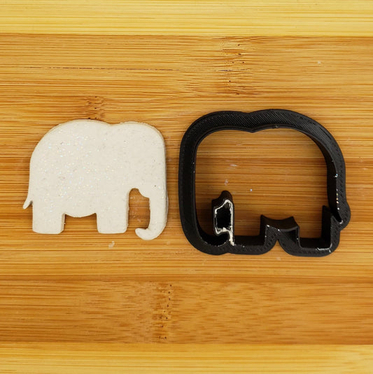 Elephant Shaped Plastic Cookie Cutter - Polymer Clay Cutter - Fondant Cutter - Craft Cutters - 3d Printed Cookie Cutter