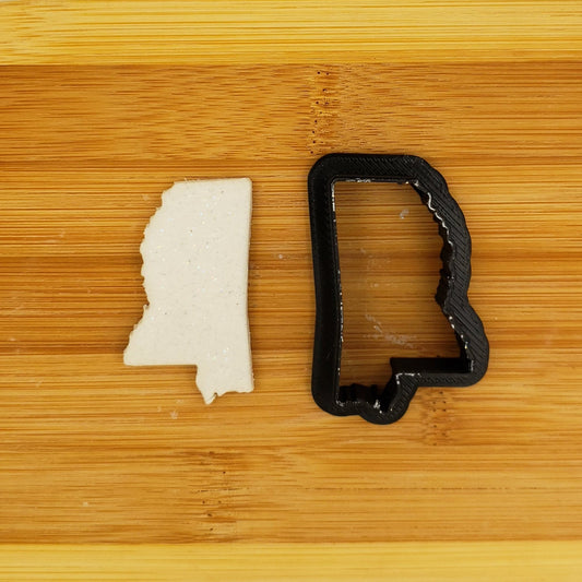 State of Mississippi Shaped Plastic Cookie Cutter - Polymer Clay Cutter - Fondant Cutter - Craft Cutters - 3d Printed Cookie Cutter