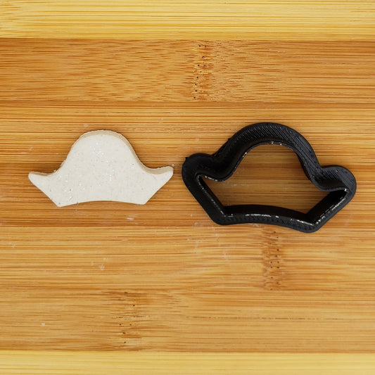 Pirate Hat Shaped Plastic Cookie Cutter - Polymer Clay Cutter - Fondant Cutter - Craft Cutters - 3d Printed Cookie Cutter