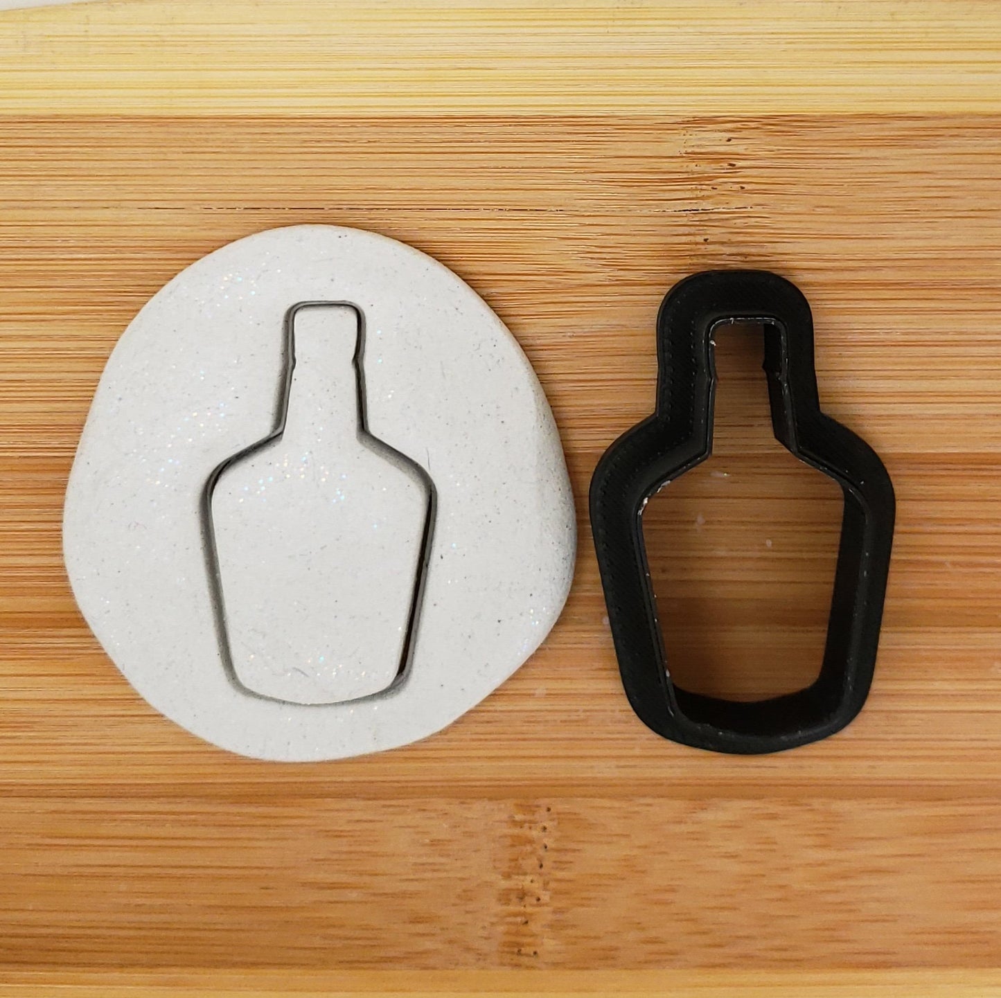 Bourbon Bottle Shaped Plastic Cookie Cutter - Polymer Clay Cutter - Fondant Cutter - Craft Cutters - 3d Printed Cookie Cutter