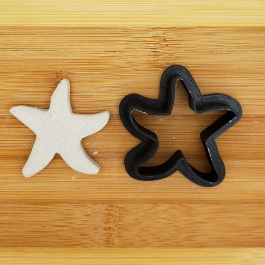 Starfish Shaped Plastic Cookie Cutter - Polymer Clay Cutter - Fondant Cutter - Craft Cutters - 3d Printed Cookie Cutter