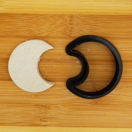 Moon Shaped Plastic Cookie Cutter - Polymer Clay Cutter - Fondant Cutter - Craft Cutters - 3d Printed Cookie Cutter
