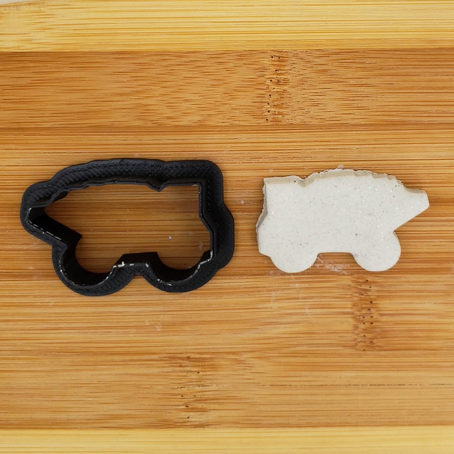 Dump Truck Shaped Plastic Cookie Cutter - Polymer Clay Cutter - Fondant Cutter - Craft Cutters - 3d Printed Cookie Cutter