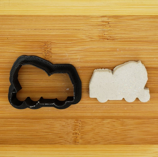 Cement Truck Shaped Plastic Cookie Cutter - Polymer Clay Cutter - Fondant Cutter - Craft Cutters - 3d Printed Cookie Cutter