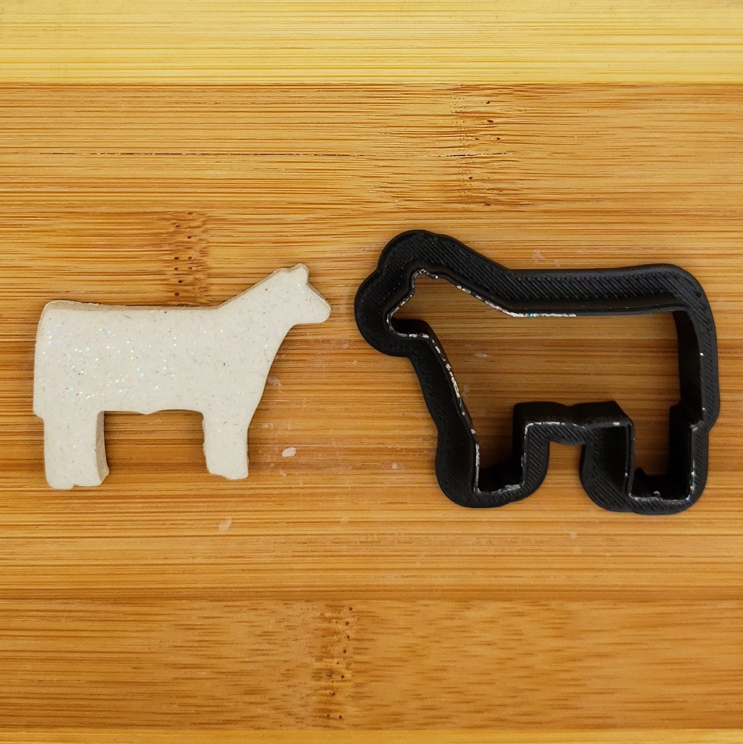 Steer Shaped Plastic Cookie Cutter - Polymer Clay Cutter - Fondant Cutter - Craft Cutters - 3d Printed Cookie Cutter