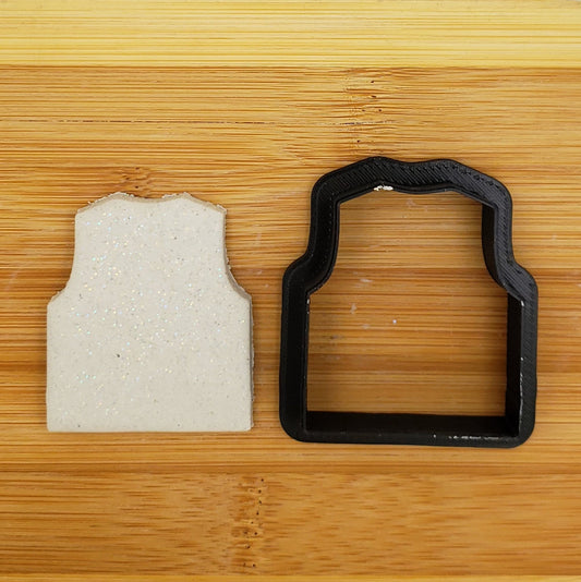 Fishing Vest Shaped Plastic Cookie Cutter - Polymer Clay Cutter - Fondant Cutter - Craft Cutters - 3d Printed Cookie Cutter