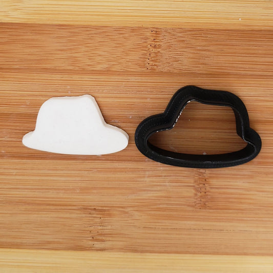 Fedora Shaped Plastic Cookie Cutter