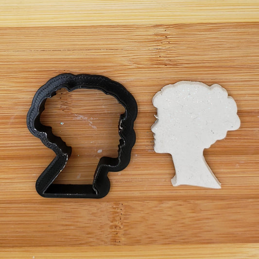 Female Head Shaped Plastic Cookie Cutter - Polymer Clay Cutter - Fondant Cutter - Craft Cutters - 3d Printed Cookie Cutter