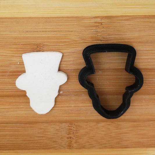 Skull with Hat Shaped Cookie Cutter