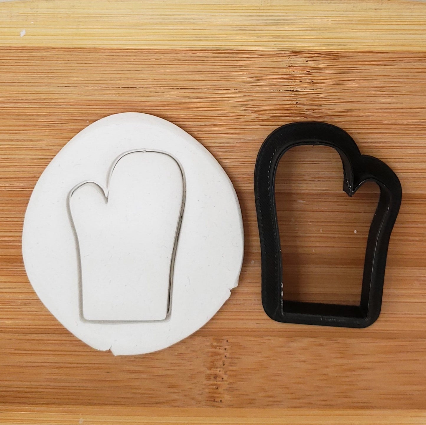 Oven Mitt Shaped Plastic Cookie Cutter