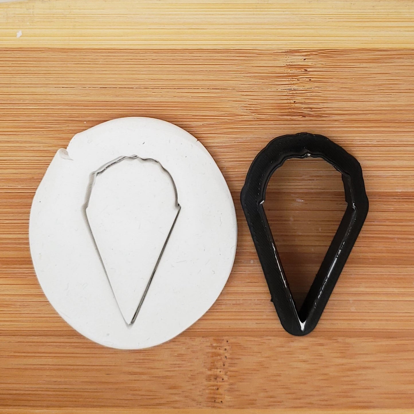 Snow Cone Shaped Plastic Cookie Cutter