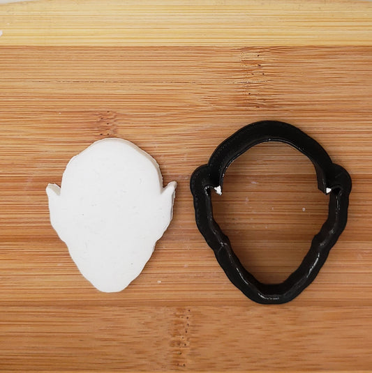 Monster Head Shaped Plastic Cookie Cutter