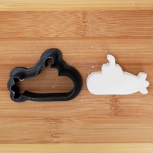 Submarine Shaped Plastic Cookie Cutter