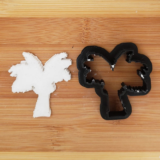 Pixel Art Palm Tree Shaped Cookie Cutter