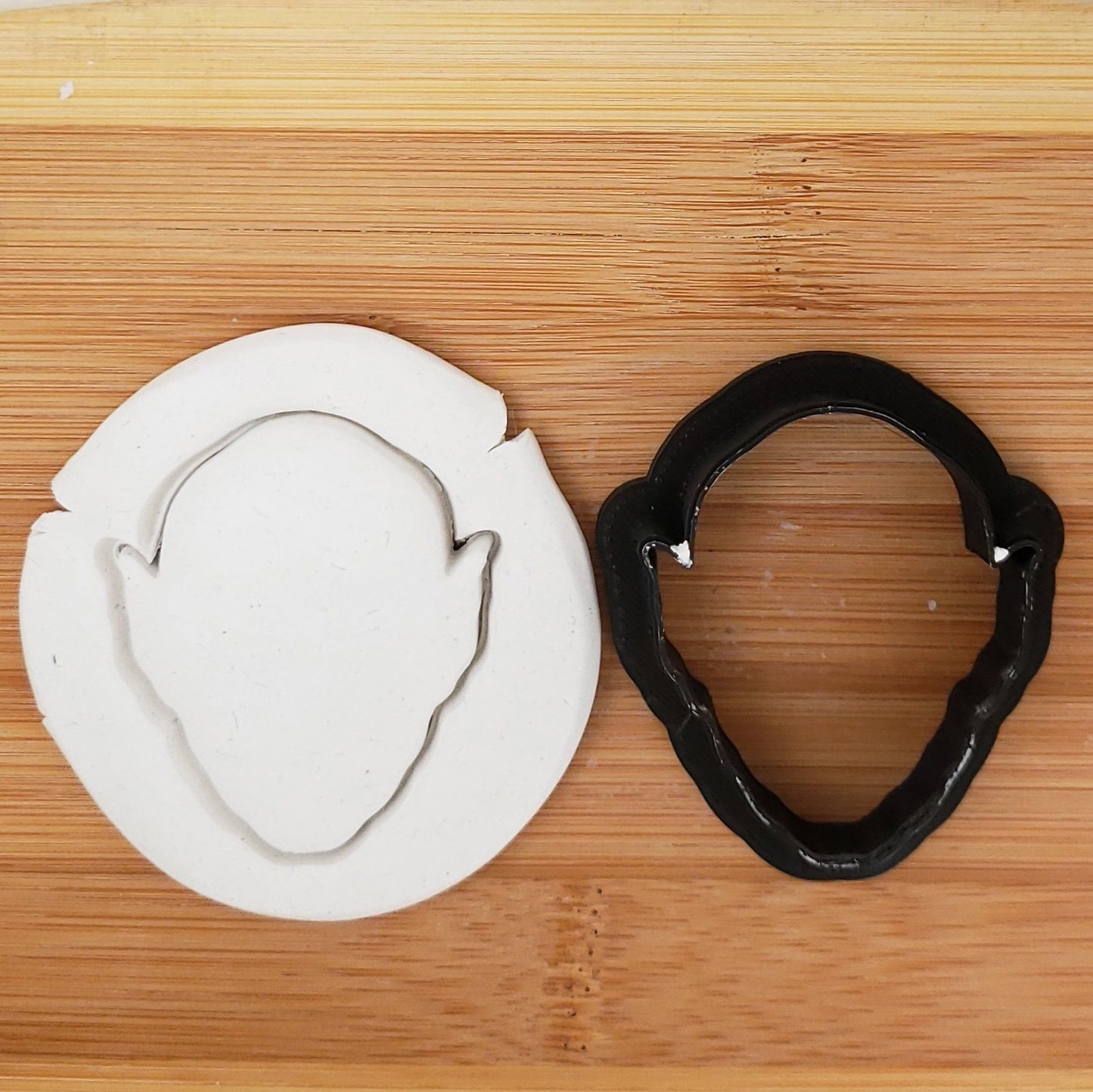 Monster Head Shaped Plastic Cookie Cutter