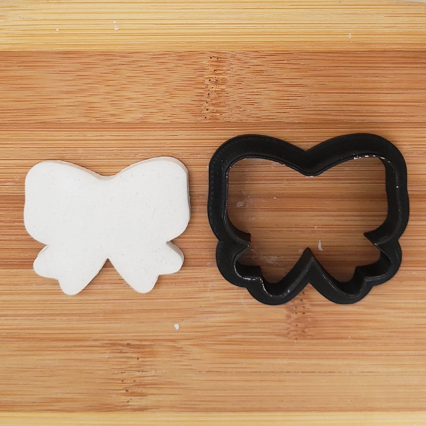 Bow with Ribbon Shaped Cookie Cutter